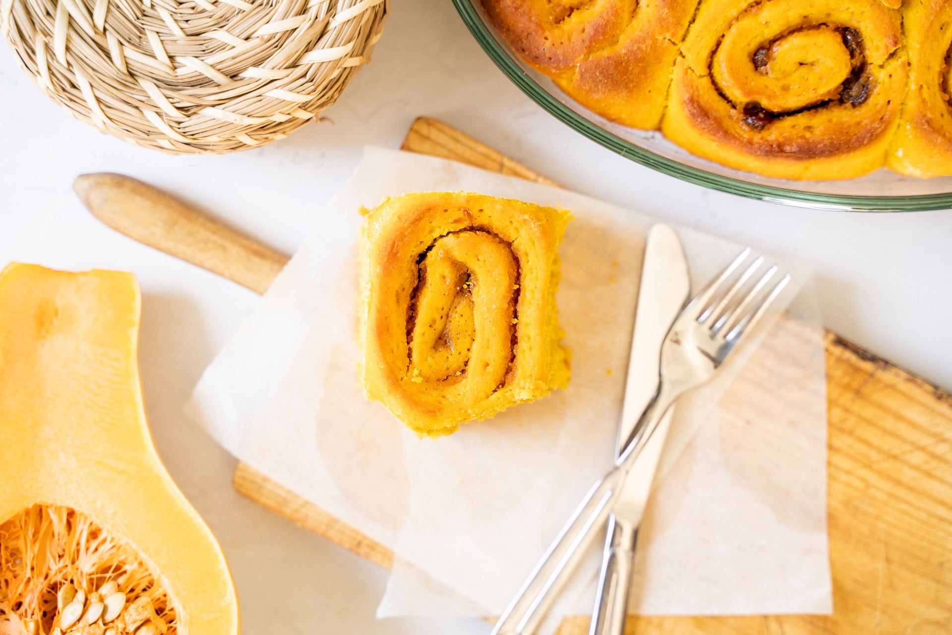 Kürbis Zimt Schnecken