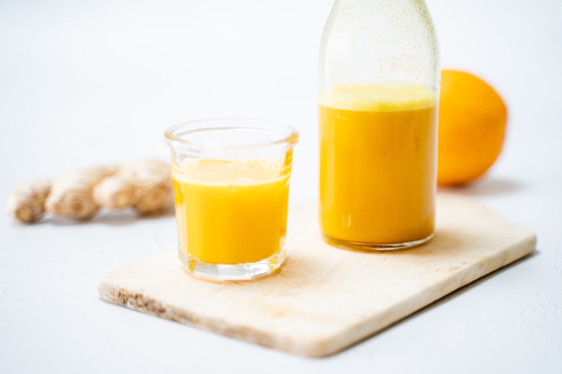 Orangen Ingwer Shots