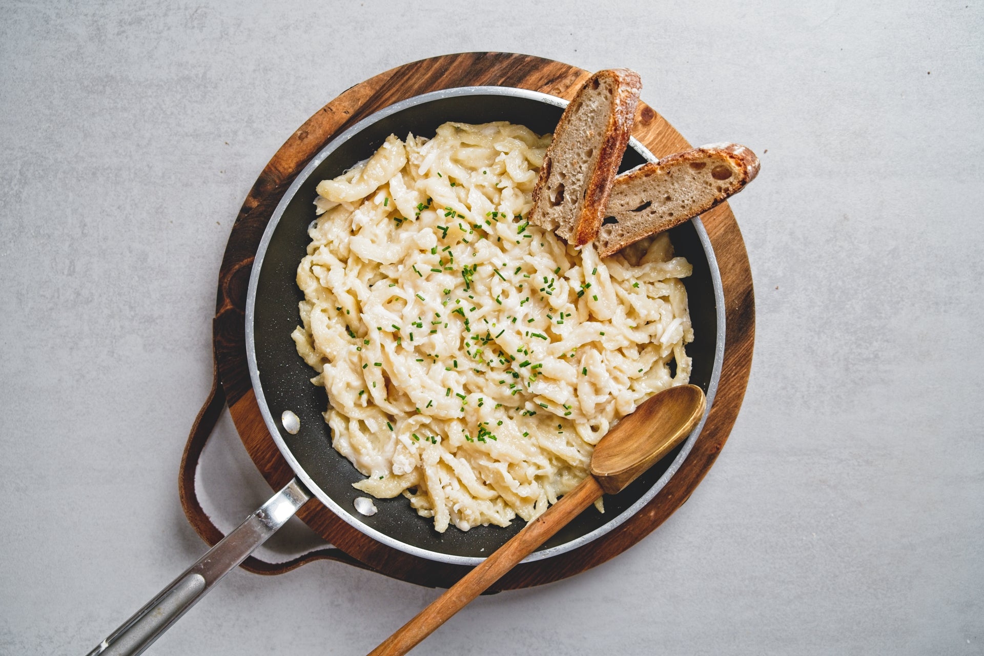 Vegane Käsespätzle Vegane Käsespätzle