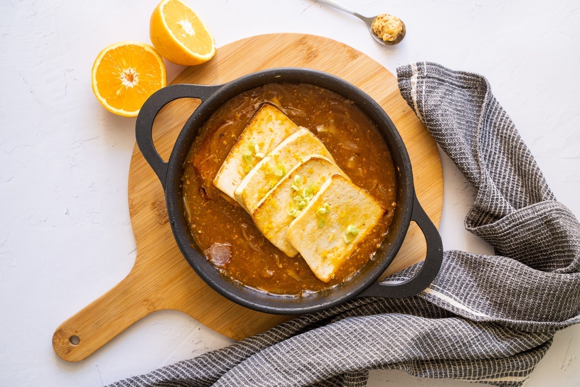 Orangen Tofu mit Send