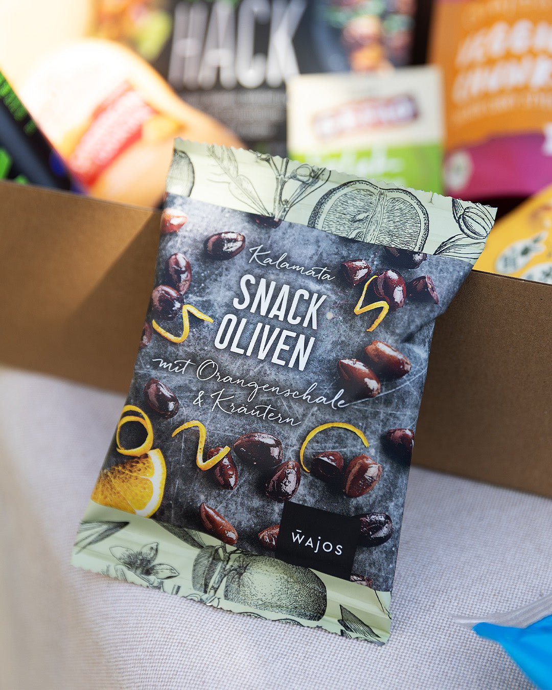 Snack Oliven aus der Grill Box
