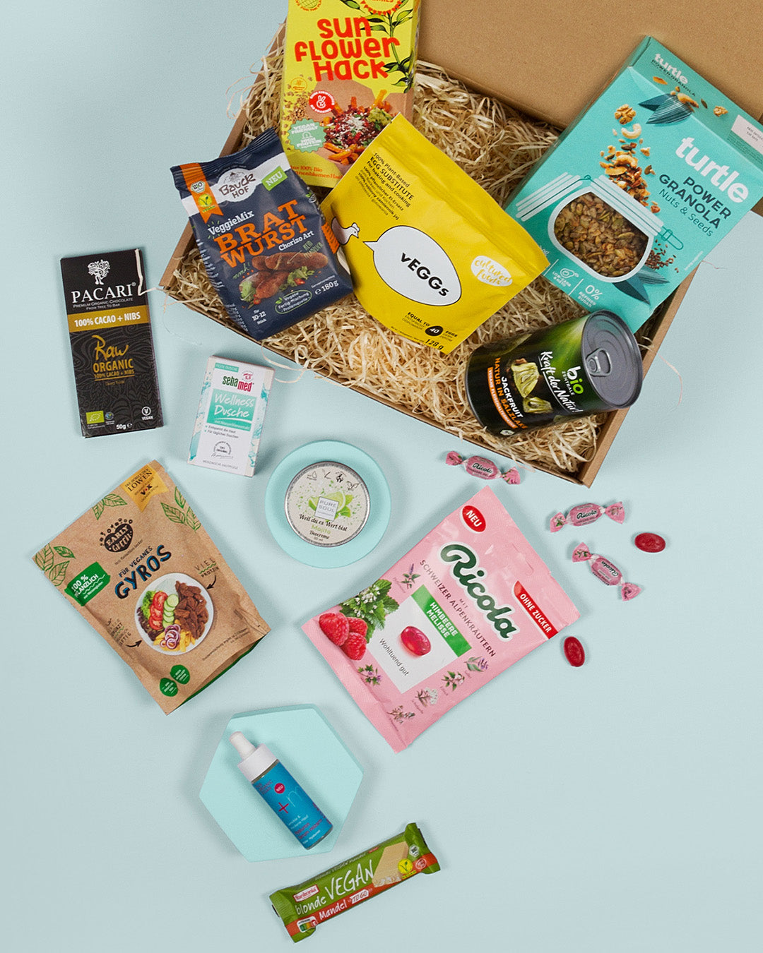 Retterbox im Abo mit beipsielhaften Inhalt