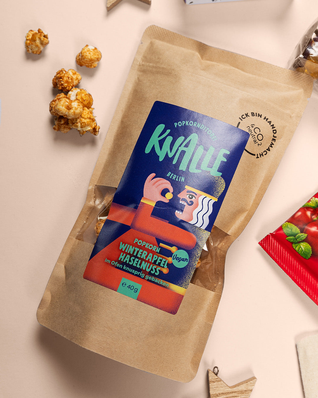 Vegane Weihnachten Popcorn