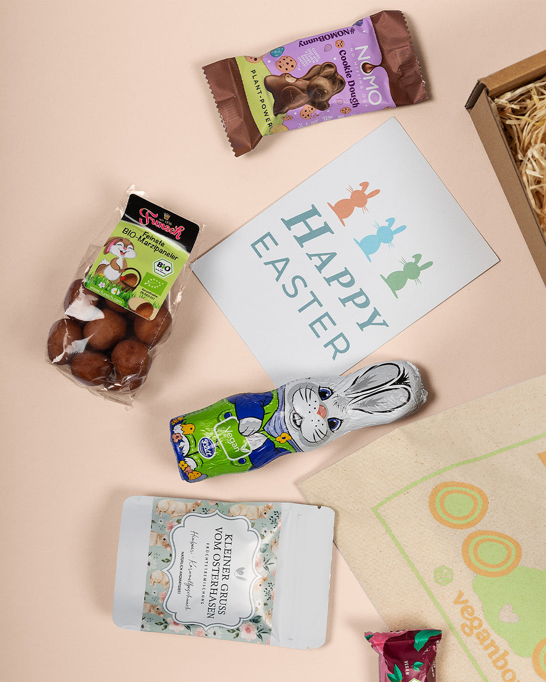 Veganer Oster Hase im Beutel