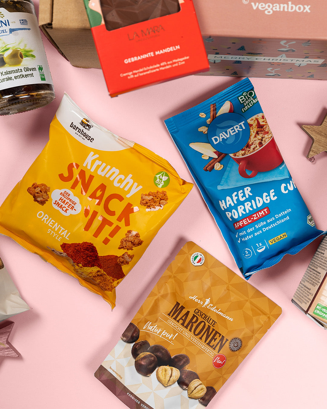 Weihnachten Geschenkbox vegan
