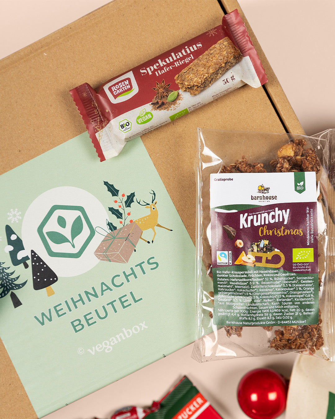 Weihnachtsbeutel Vegane Süßigkeiten