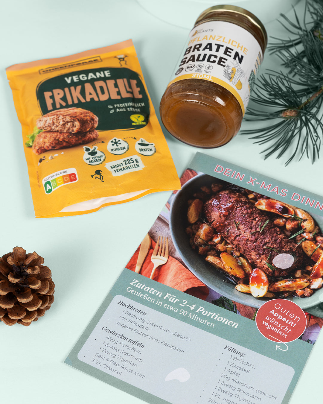 Rezept für ein Weihnachtsessen vegan