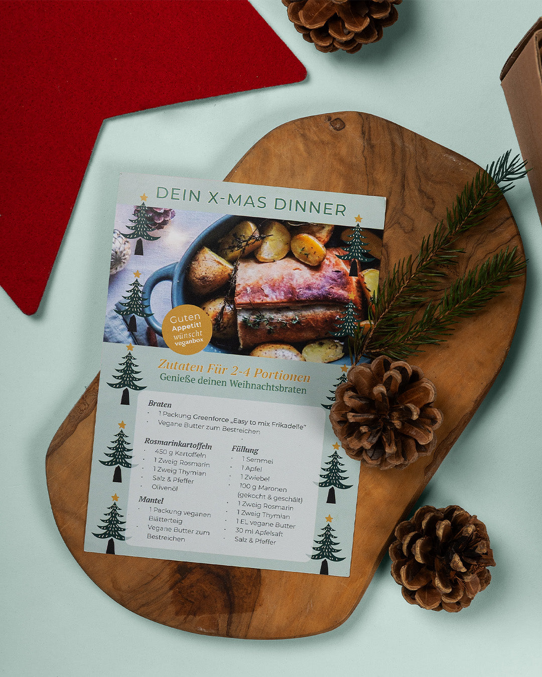 Weihnachtsessen vegan