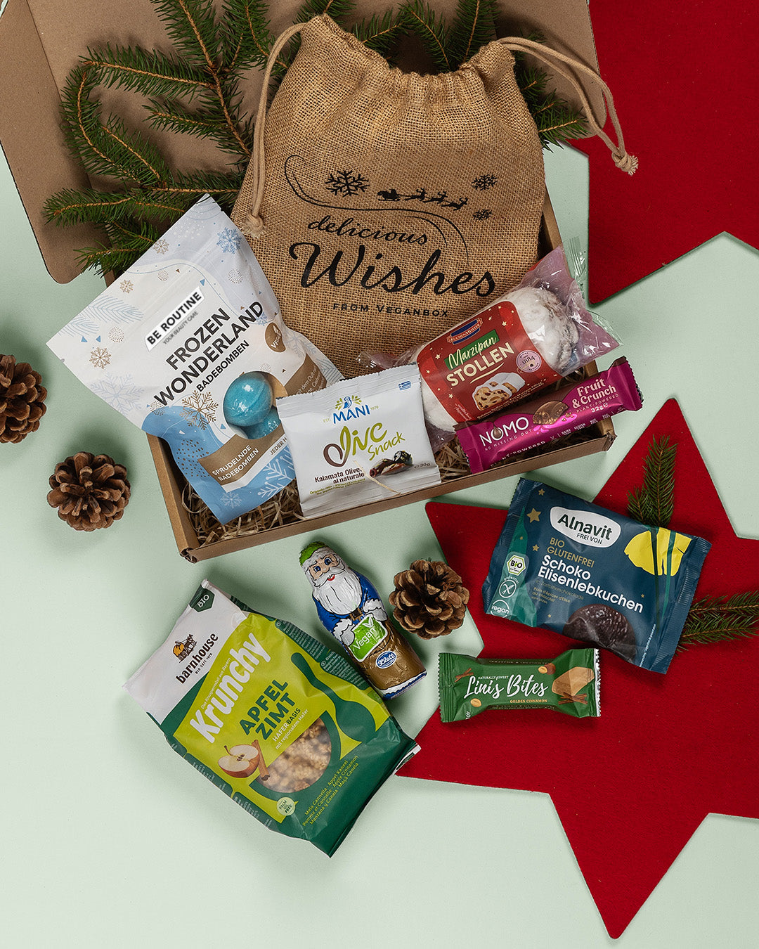 Weihnachtssüßigkeiten vegan im Beutel