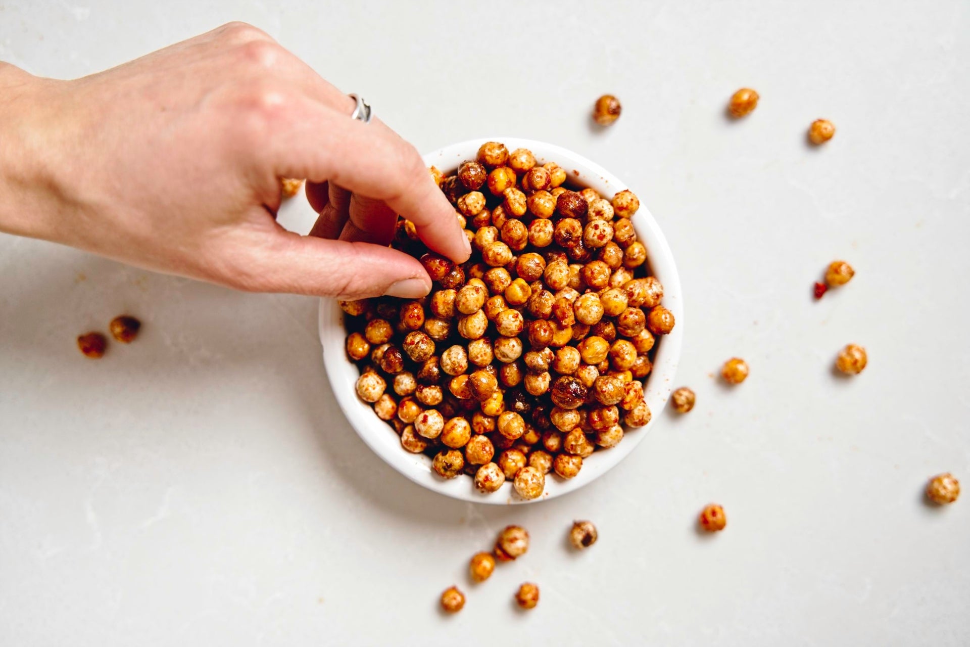 Geröstete Kichererbsen Snack Geröstete Kichererbsen Snack