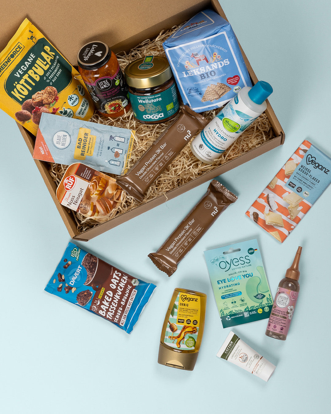 Retterbox mit geretteten Lebensmitteln & Pflegeprodukten 