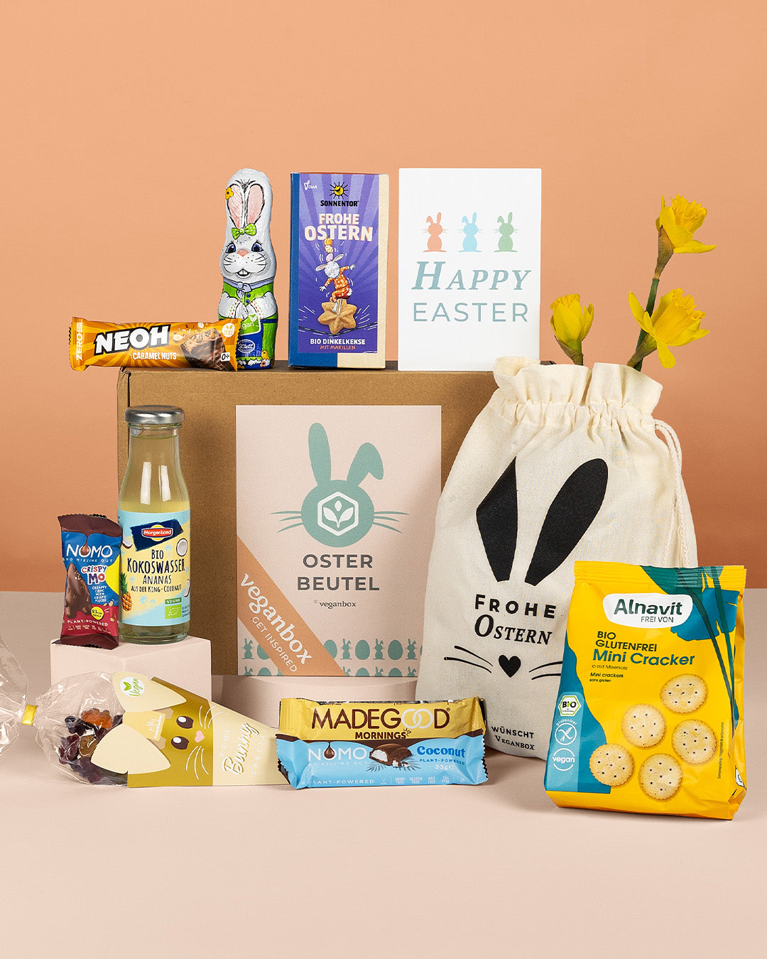 veganer osterhase im osterbeutel